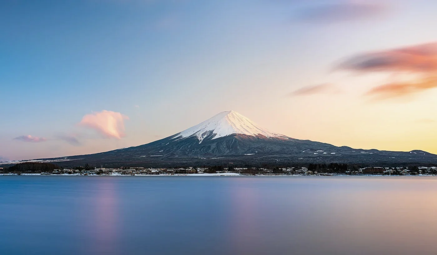Mt Fuji at sunset, reference grade